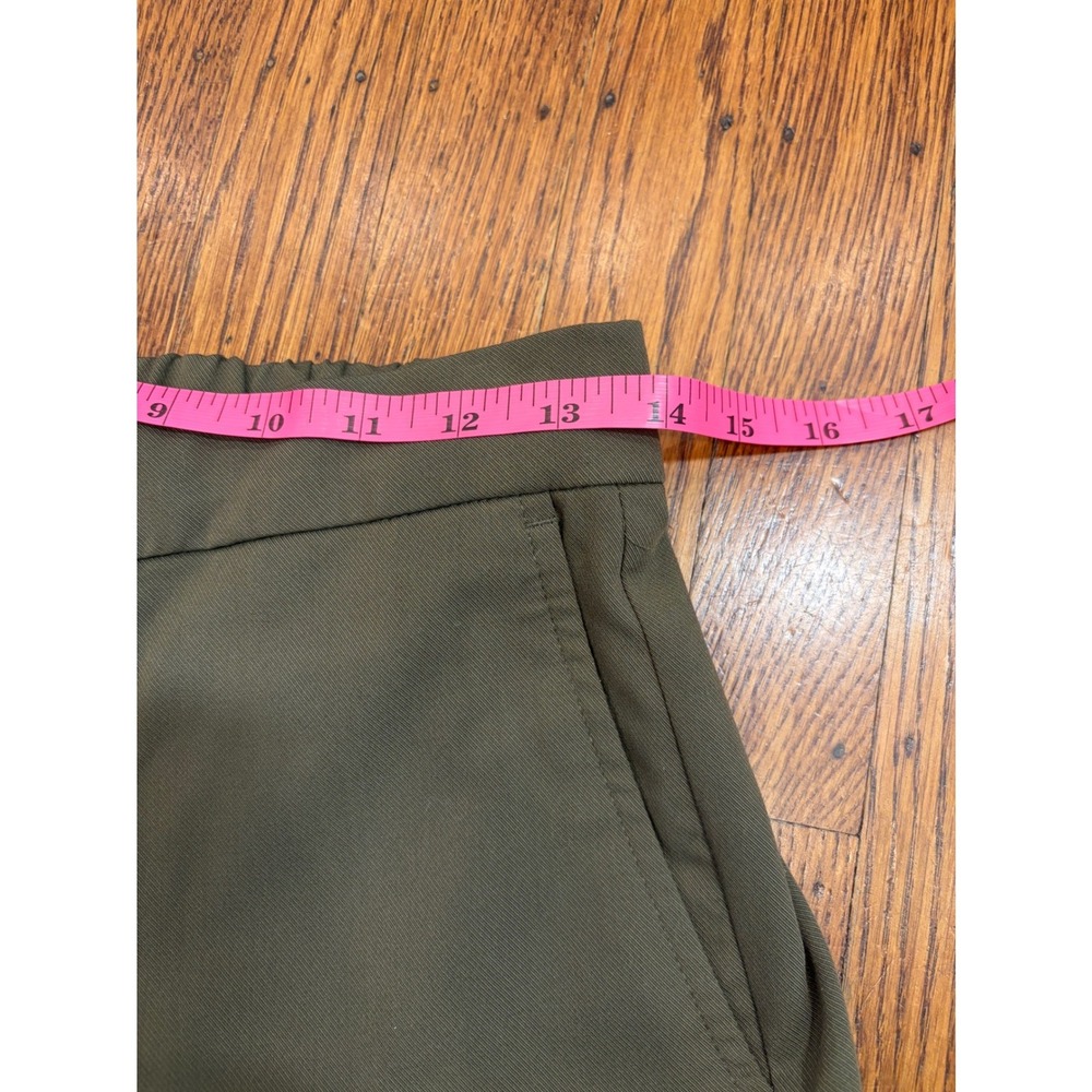 Banana Republic Rowan Wide-Leg Pants — Olive Green Cropped Trousers | 2 - Picture 4 of 5